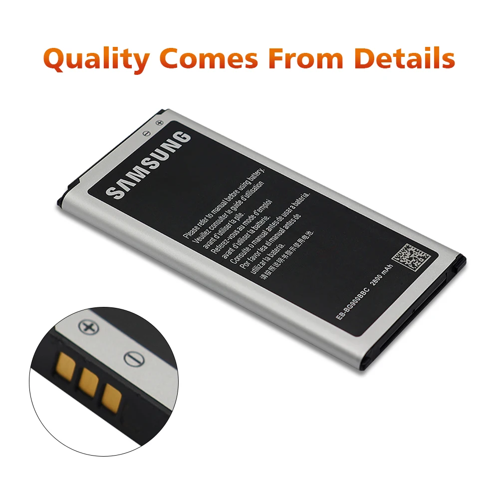 Аккумулятор для samsung G900 EB-BG900BBC 2800 мАч для samsung Galaxy S5 i9600 SM-G900S G900F G900H Сменный аккумулятор для телефона