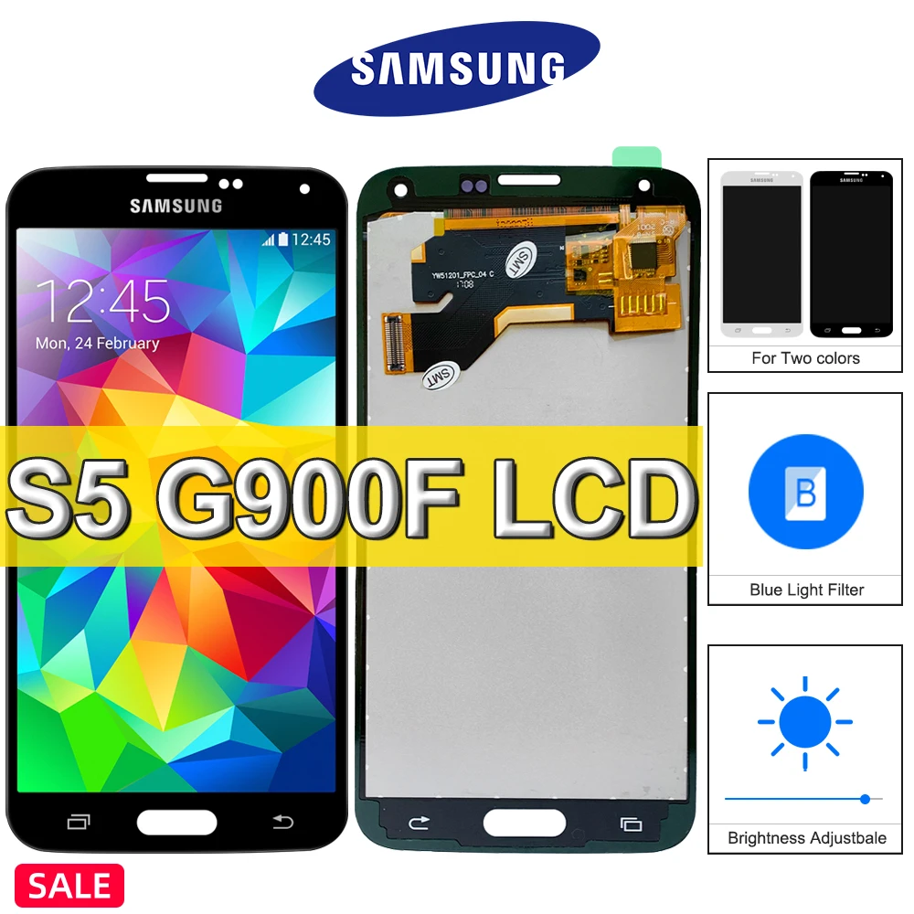 100% Test TFT For Samsung Galaxy S5 LCD 