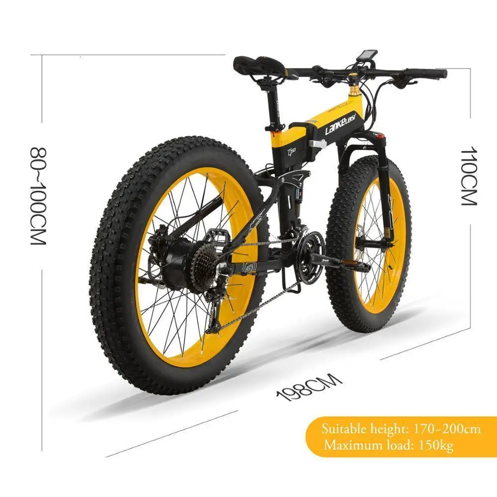 26 XT750Plus дюймов 2019 самые популярные E bike Fat Tire 48V Bike 10AH складной Электрический