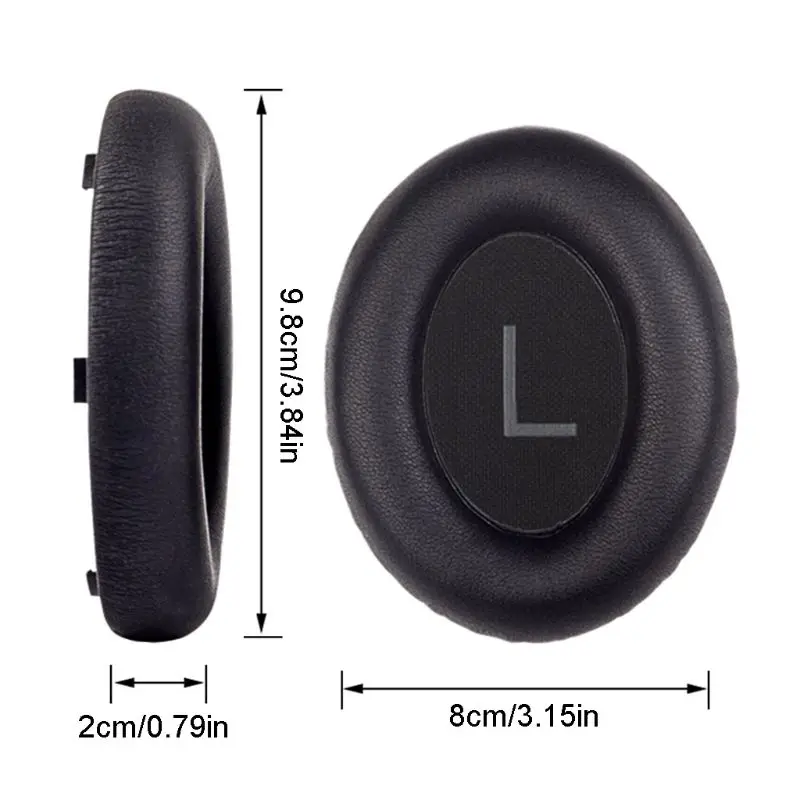 2PCS Leather Earpads Soft Foam Ear Cushions Cover for BO SE 700 NC700 Headphone