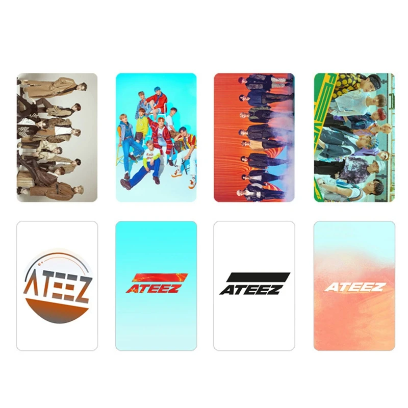 

100Pcs/Set Kpop ATEEZ Boy Team Photo Stickers Self Made Paper Sticky Post Card Kpop ATEEZ Members Memo Photo Card for Fans