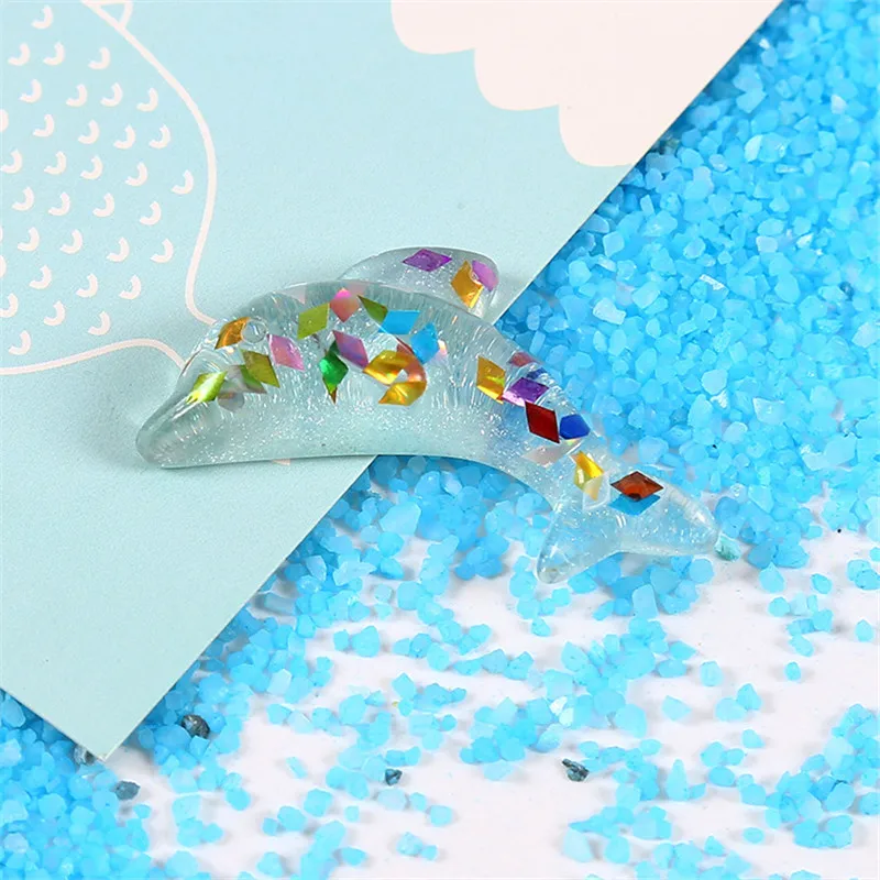 10pcs toy 2 10 шт. DIY Поставки слаймов мультфильм Хрустальный Дельфин ремесла смолы наполнитель поставки глина украшения куклы аксессуары игрушки для детей - Цвет: 10pcs toy 2
