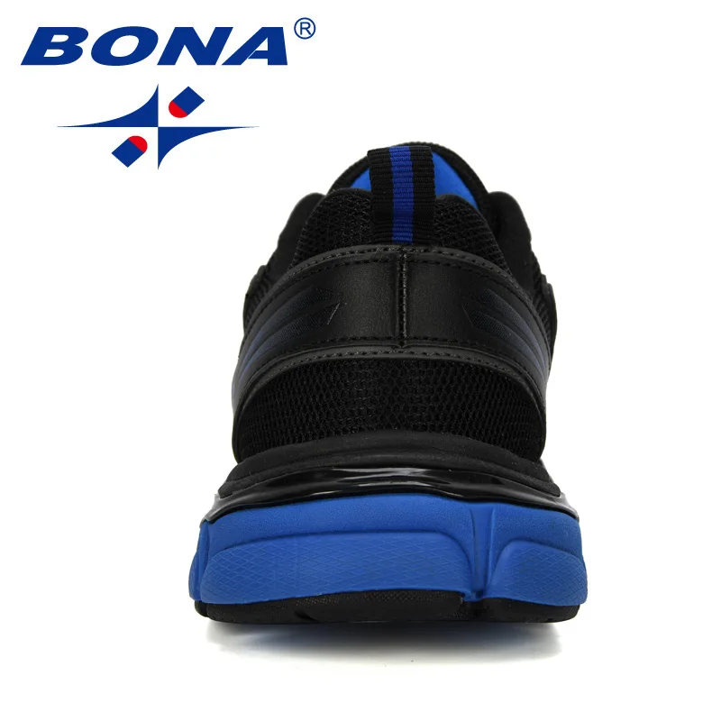 Running Shoes BONA New Designers Running Shoes Man Cow Split Sport Shoes Men Jogging Footwear Outdoors Lightweight Breathable Men