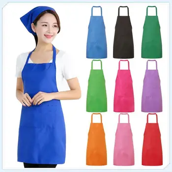 

Plain Unisex Apron Waterproof Kitchen Tool Cooking Apron Butcher Crafts Baking Chefs Catering Work Apron BBQ Hairdresser Aprons