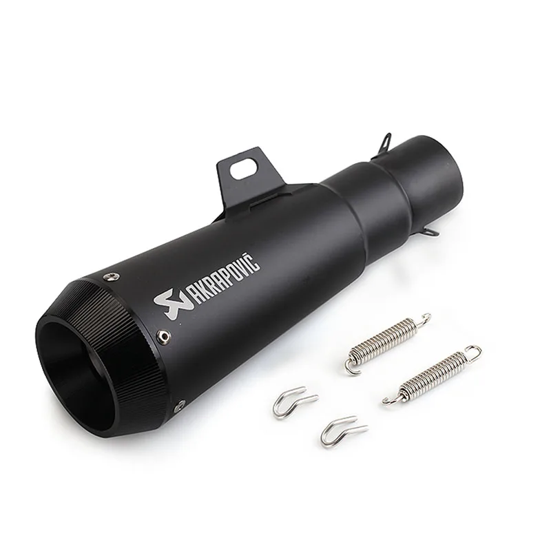 TKOSM Универсальный Akrapovic правый и левый глушитель для мотоцикла Escape Moto с DB Killer выхлопные системы для Honda MSX125 - Цвет: Темно-синий