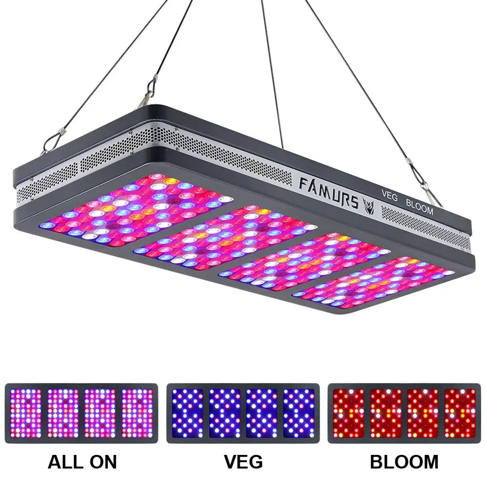 Светодиодный светильник для выращивания 800 Вт/1500 Вт/2000 Вт/3000 Вт отражатель полный спектр двойной переключатель Veg Bloom тройной чип растущая лампа для комнатных растений