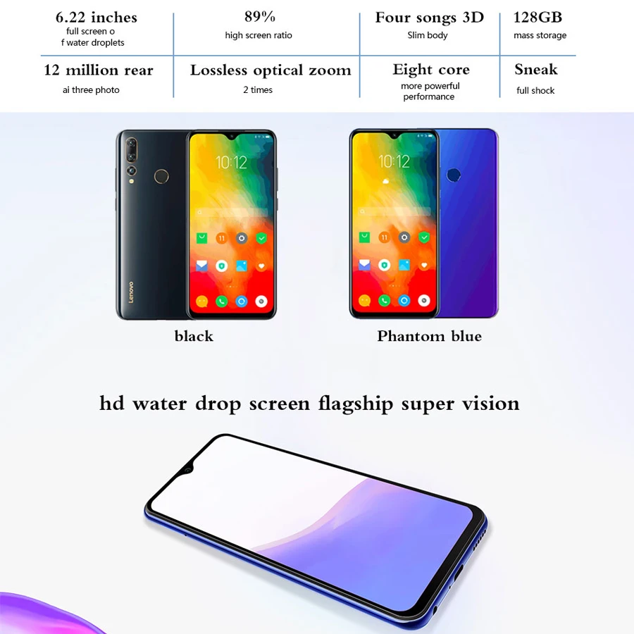 Новый Lenovo K6 Enjoy Dual SIM 4G мобильный телефон 4 Гб ОЗУ 64 ПЗУ Восьмиядерный 6 22 дюймов 19:9