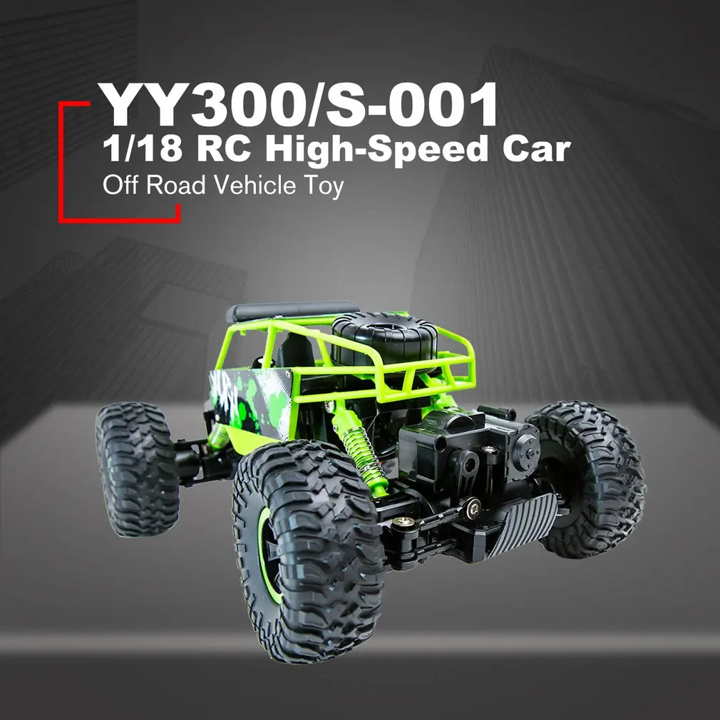 1/18 YY300/S-001 Electric Four-wheel Drive Climbing Vehicle Model Crawlers Off Road Vehicle Toy Remote Control Climbing Car
