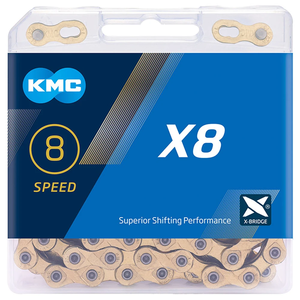 KMC X8 Z8.3 Bicycle Chain for SHIMANO SRAM 8 Speed 116L MTB Road