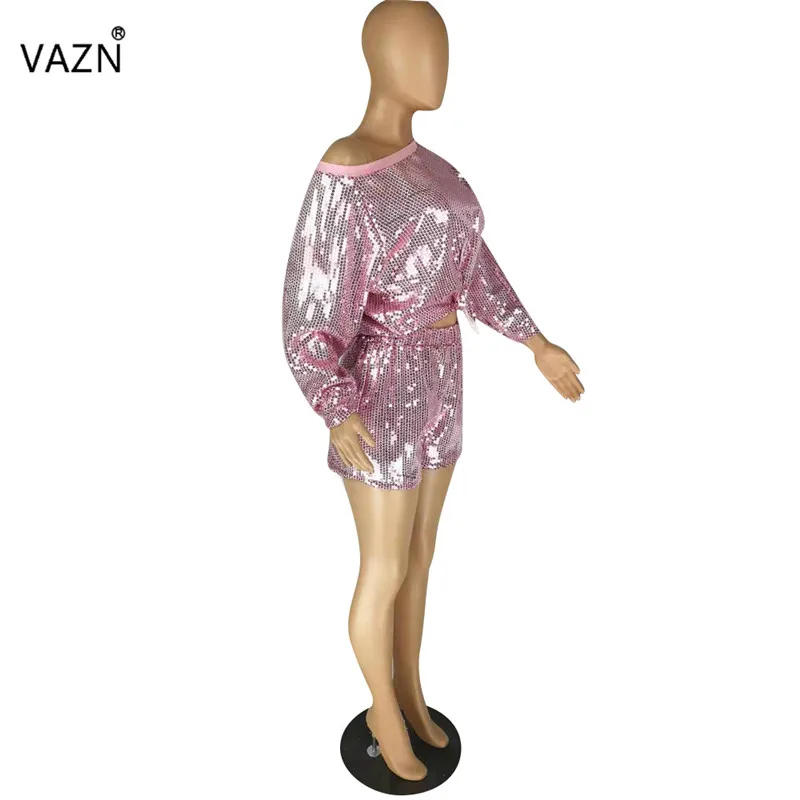 VAZN YZ834 летняя Новинка, уличная мода, повседневный топ с короткими рукавами, короткие штаны, тонкий женский комплект из 2 предметов