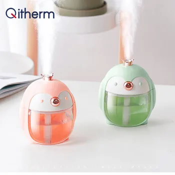 

Ultrasonic Air Humidifier USB Aroma Diffuser Penguin 3 in 1 Colorful Night Light Electric Essential Car Air Purifier Mist Maker