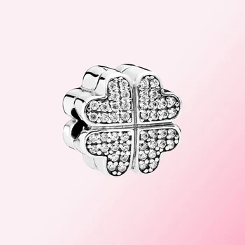 

Fahmi Classic 100% 925 Sterling Silver 1: 1 Petals of Love Charm Cilp DIY Bracelet Bangle Fashion Original Jewellery For Women