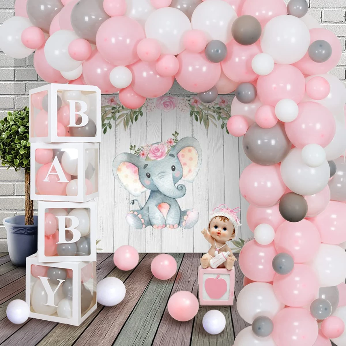 Mensurable Profeta Llanura Caja de globos para decoraciones de Baby Shower, bloques de bebé  transparentes DIY para fiesta de nacimiento de género, decoraciones de  cumpleaños para niños y niñas|Decoraciones DIY de fiestas| - AliExpress