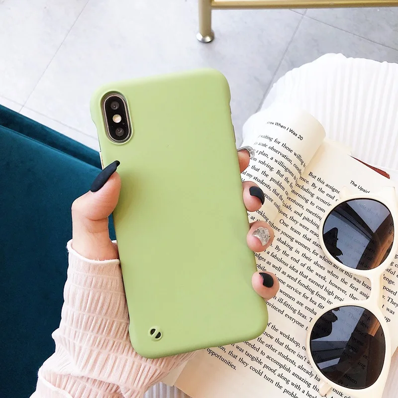 Зеленый UPaitou ультра тонкий безрамочный чехол для Xiaomi mi 9 SE 9T Pro Red mi K20 Pro чехол матовый Scrub жесткий чехол из поликарбоната для mi 9T чехол - Цвет: Зеленый