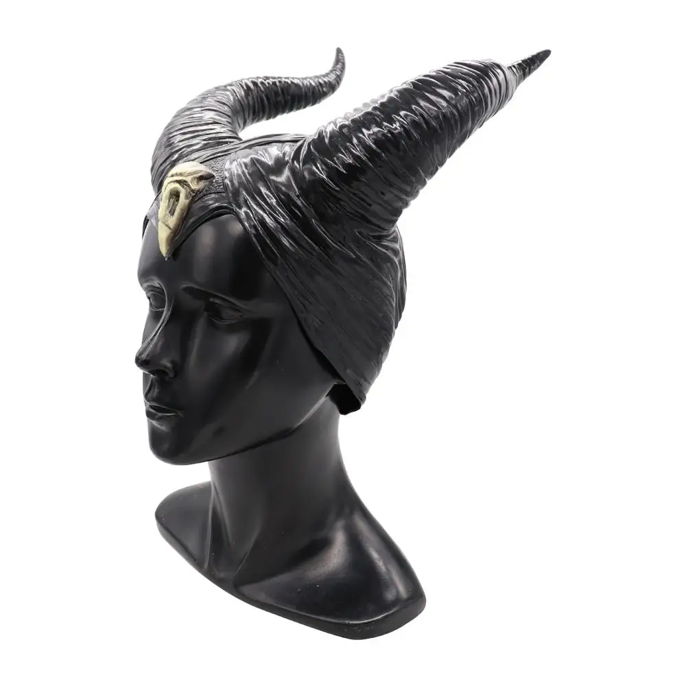 Аниме Maleficent: Mistress of Evil Карнавальная маска Maleficent queen головной убор ПВХ Рог шлем маска вечерние Hallpoween реквизит для костюмов