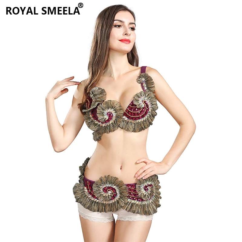 Royal Smeela Hot Sexy Gypsy Dance Costumes 2021 Women S Belly Dance Costume Set Tribal Dance Wear Belly Dancing Bra Belt 119066 Belly Dancing Aliexpress