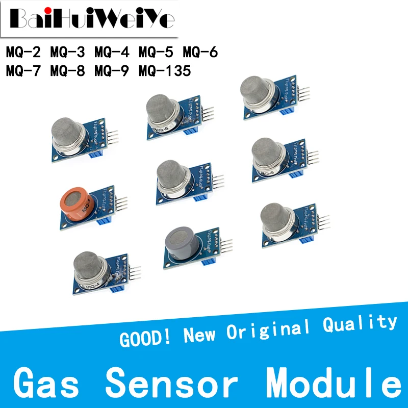 Detection Smoke Methane Liquefied Gas Sensor Module For Arduino Starter DIY Kit MQ-2 MQ-3 MQ-4 MQ-5 MQ-6 MQ-7 MQ-8 MQ-9 MQ-135 scd40 scd41 gas sensor module co2 carbon dioxide detection temperature and humidity 2 in 1 i2c communication board