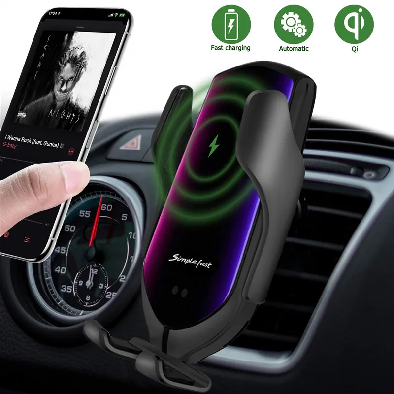 R3 автомобильное беспроводное зарядное устройство Qi Smart Sensor с автоматическим