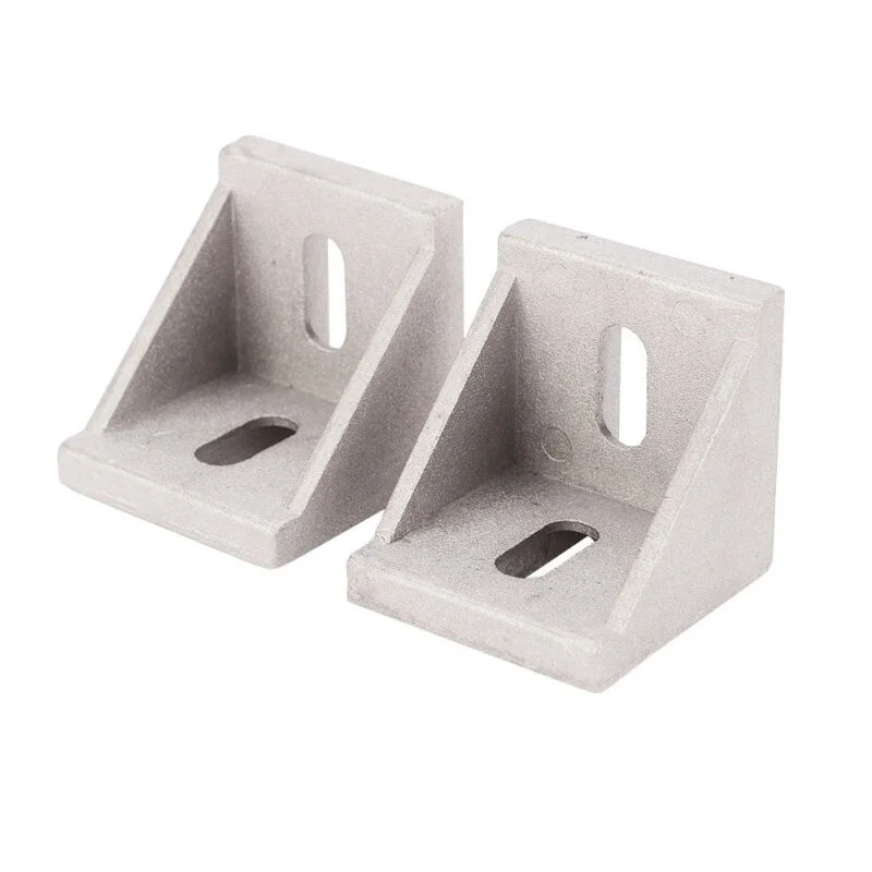 

20pcs 4040 Corner Fitting Angle Aluminum 35x40x40mm Connector Bracket Fastener Match Use Industrial Aluminum Profile