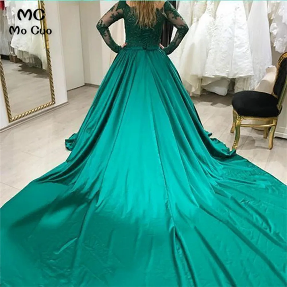 Галерея с открытым плечом платья с кружевом с длинными рукавами Vestidos de fiesta платье для выпускного вечера Формальные Вечерние платья