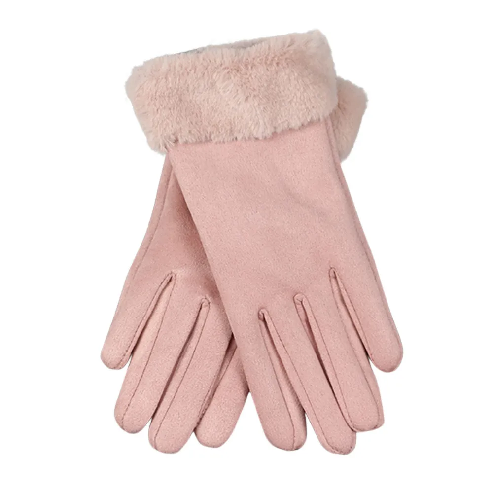Теплые перчатки высокого качества Модные женские перчатки из искусственной кожи Осень Зима теплые меховые рукавицы горячая Распродажа модный подарок@ 8