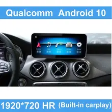 Android 10 qualcomm 8 core tela de toque multimídia player de exibição navegação bt gps para mercedes benz a cla gla classe 2013-2018