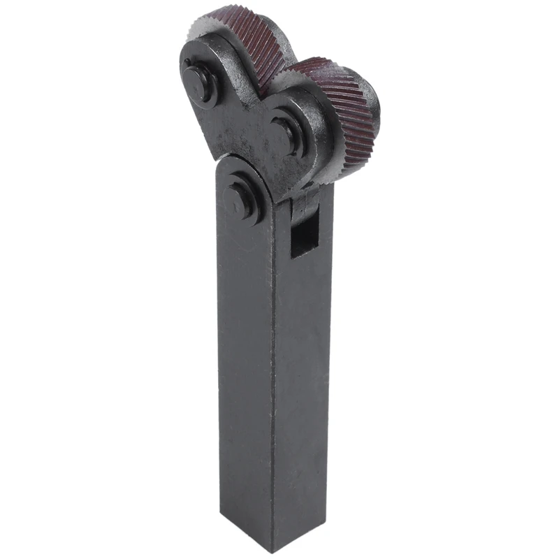 

HOT-26mm Dia Dual Wheels 1.5mm Pitch Linear Knurl Knurling Tool