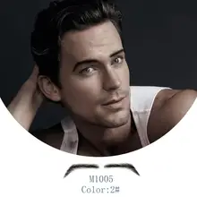 Neitsi Man's One Pair Fake Eyebrows 100% Human Hair Fake Eyebrows M1005 With 1ml 1ml Eyebrows Adhesive цена Neitsi Man's One Pair Fake Eyebrows 100% Human Hair Fake Eyebrows M1005 With 1ml 1ml Eyebrows Adhesive цены онлайн