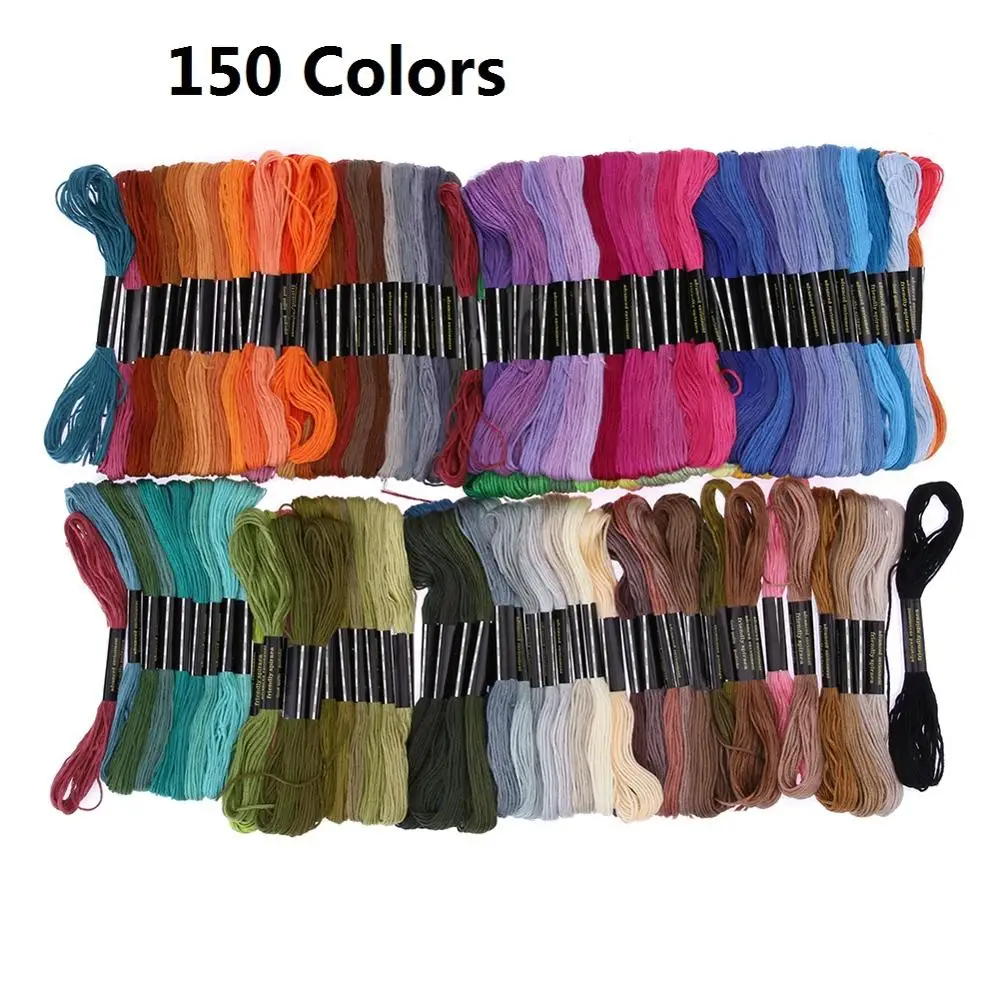 150 Colors 100 цветов нить для ручной вышивки крестиком нить шитье, моток пряжи ремесло - Цвет: 150 Colors