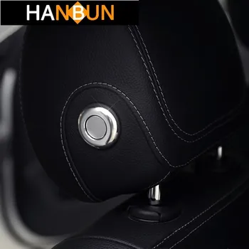 

Car Head Pillow Adjustment Button Trim Sequins Sticker For Mercedes Benz C Class W205 GLC X253 E Class W213 Modified Decals