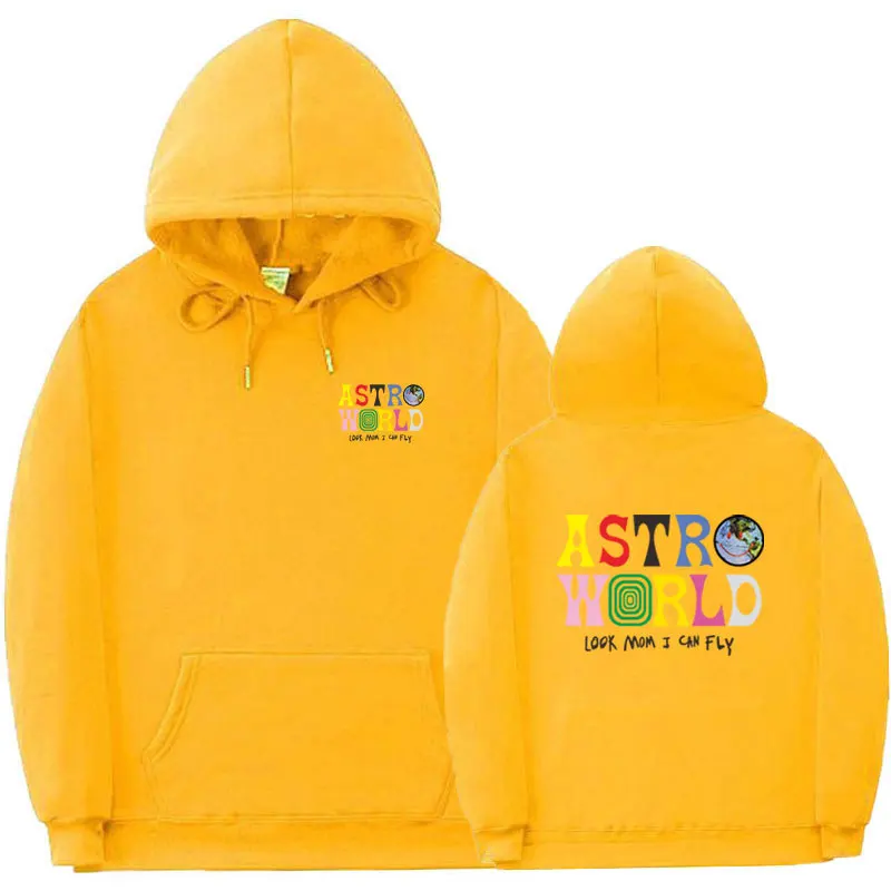 

2020 New Fashion Autumn Men's Hooded Sweatshirt Korean Version Loose Casual Letters ASTROWORLD Pullover Jacket European Size