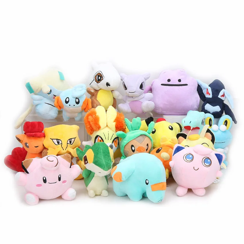 11-18 см Eevee плюшевые игрушки Snorlax Jigglypuff Vulpix Lucario Charizard Mewtwo мягкая мультяшная милая кукла хлопковая игрушка забавный подарок