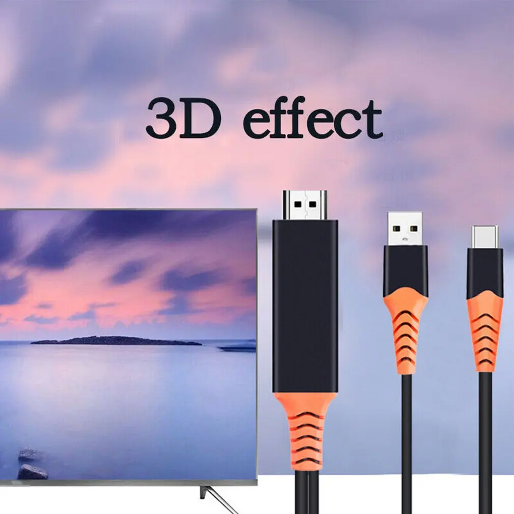 Для samsung Galaxy Note 8 9 S10+ Plus type-C USB-C-HDMI HDTV 4K Кабель-адаптер type C-HDMI кабель