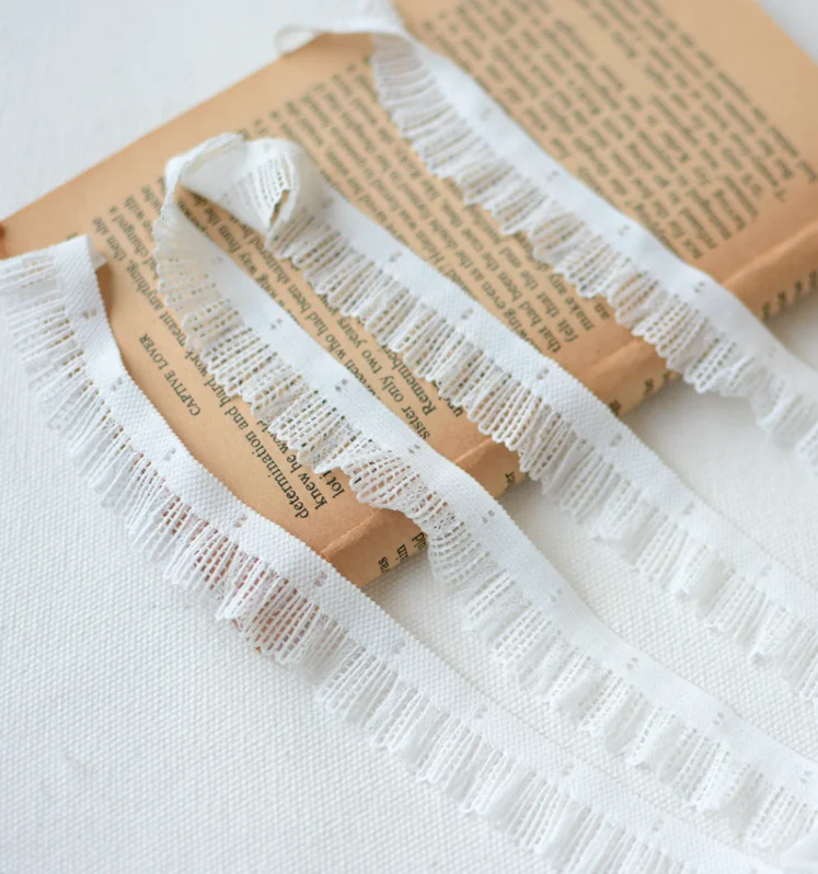 5 Meters Elastic Lace Trim DIY Clothing Accessories Ivory Sewing Applique French Stretch Net Fabrics 2cm | Дом и сад