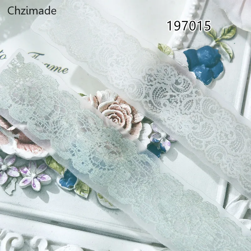 

Chzimade White Lace Vellum Paper For Diy Scrapbooking Card Making/Journaling Project Happy Planner