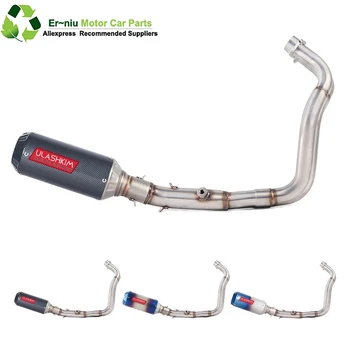 

MT07 FZ07 motorcycle Exhaust Full system FOR yamaha MT-07 FZ-07 Tracer 2014-2019 with Muffler XSR700 2016-2019