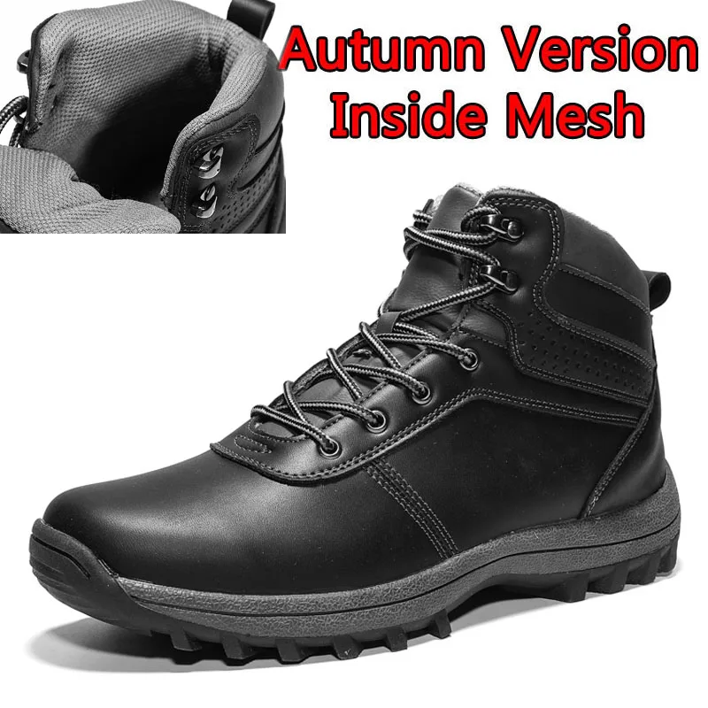 859-Autumn Black CUNGEL/мужские ботинки для пешего туризма; обувь для горного туризма; высококачественные винтажные зимние ботинки в британском стиле; сезон осень-зима; мужские повседневные ботильоны - Цвет: 859-Autumn Black