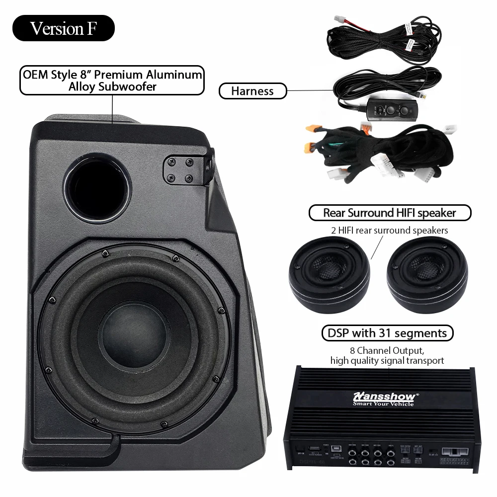 High Quality Audio Car Tweeter Speaker Upgrade Kit for Model 3 Tesla Y Amplifier Subwoofer |