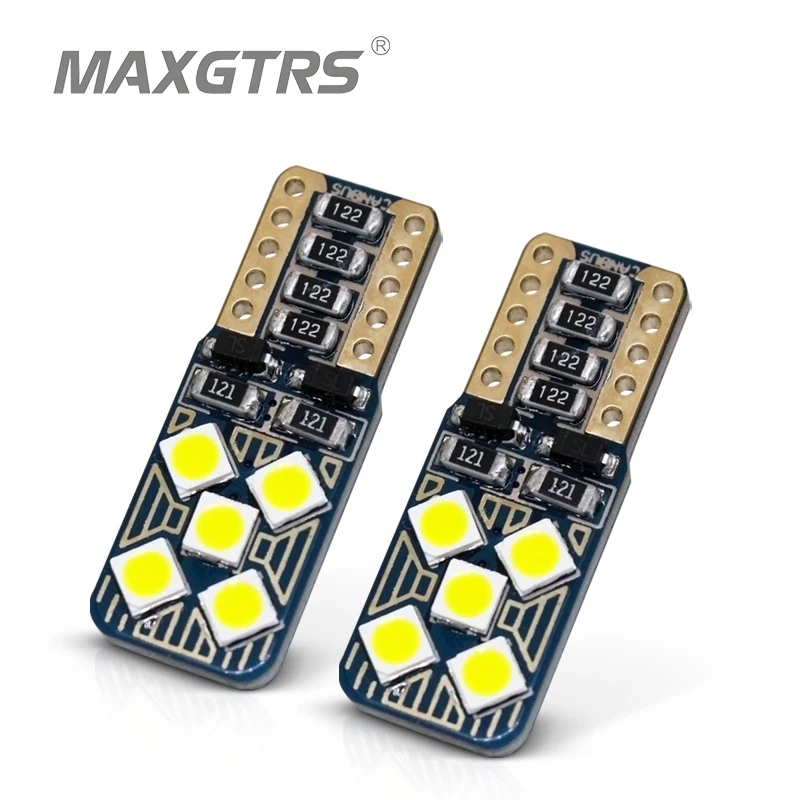 

5x T10 194 168 W5W 10SMD 3030 Chip Canbus Error Warning Free White LED Upgrade DRL Backup Reverse Map Dome Car Light Sourcing