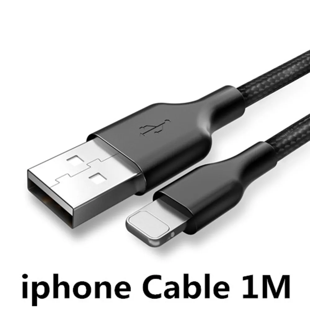 USB Автомобильное зарядное устройство с светодиодный экран Смарт авто зарядное устройство адаптер Зарядка для iPhone 6 7 8 samsung Xiaomi автомобильное зарядное устройство для мобильного телефона - Тип штекера: For ip Cable 1M