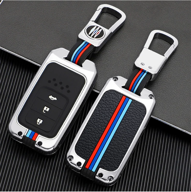 Portachiavi per auto con copertura completa in lega di zinco per Honda Vezel city Civic BR-V HR-VCRV Pilot Accord Jazz Jade Crider Odyssey accessori per auto - Hbf57442cad8943d89d8f12c97fd32a309