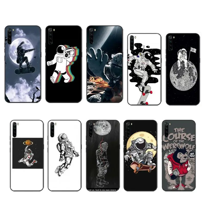 Painting fantasy Space Traveler case coque fundas etui for xiaomi note max mi 3 7 8 9se Redmi 7a 8t 10 pro lite cases cover | Мобильные