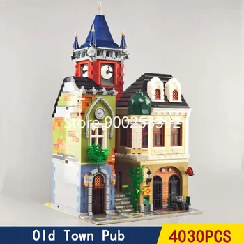 

In Stock Creator QL0924 MOC Building Blocks 4030pcs Street View Bricks Old Pub Toy Gifts Children 15042 15037 15009 15010 15011