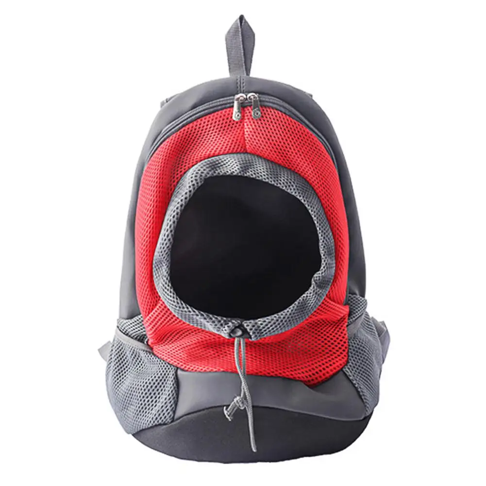 TPFOCUS сумка для домашних животных дышащий рюкзак с дизайном головы для плюшевый медведь для домашних собак кошка для путешествий на открытом воздухе Нейлон легкий портативный сетка - Цвет: Red