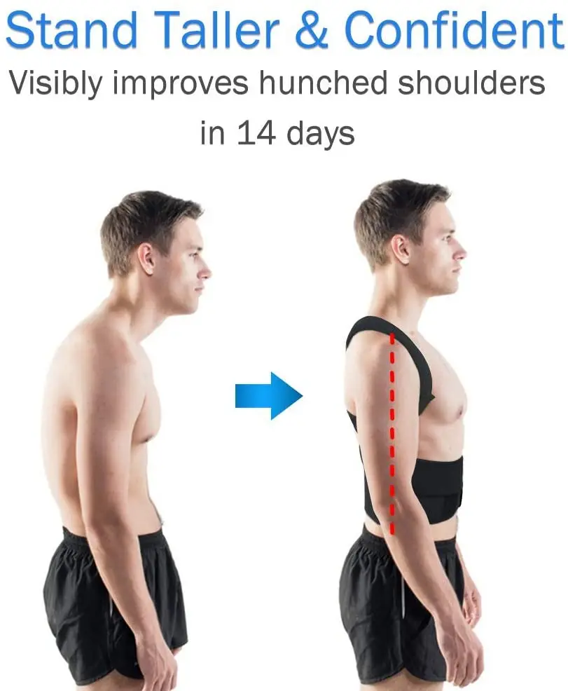 Aptoco Корректор осанки для магнитной терапии фиксатор плеча спины Поддержка пояса