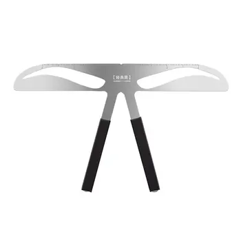

Eyebrow Ruler Three-Point Positioning Permanent Makeup Symmetrical Tool Grooming Stencil Shaper Balance Ruler Mc-01