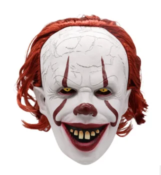 

Clown Silicone Back Soul Mask Cos Head Set Halloween Horror Props Natural Latex Adult Code Hot Selling Horror Cosplay
