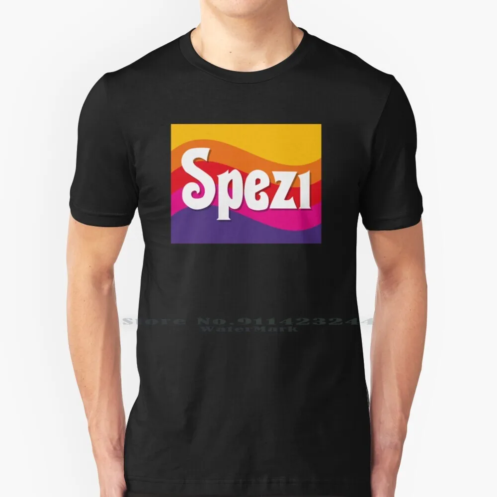Spezi T Shirt 100% Puro Cotone Paul Aner Spezi Drink Marca Cola Fanta Sano Can Gagyou First Pubblicità Germania