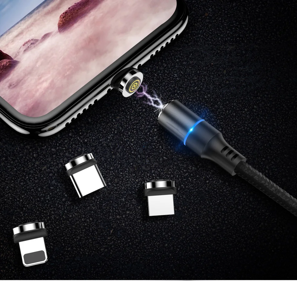 Магнитный кабель Micro usb type C для iPhone 6 7 8 X samsung S10 Plus Android кабель для быстрой зарядки данных 1 м 2 м USBC type C зарядное устройство для телефона