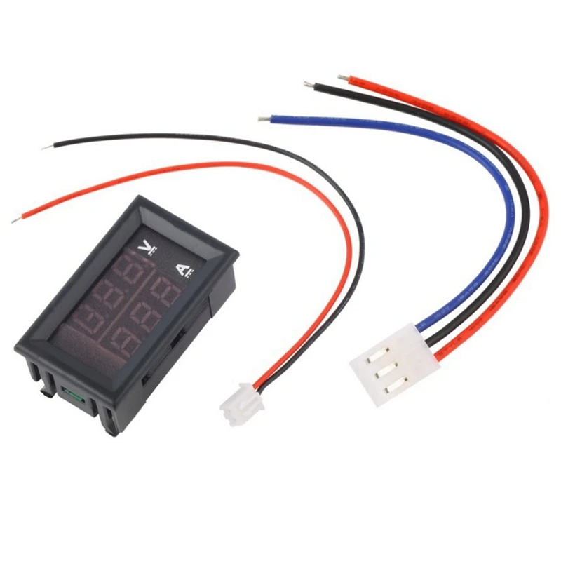3pcs LED Digital DC 0-100V 10A Voltage Amp Volt Meter Panel Dual Voltmeter Ammeter Tester